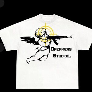 Dreamers Studios Graphic Tee - White and Black